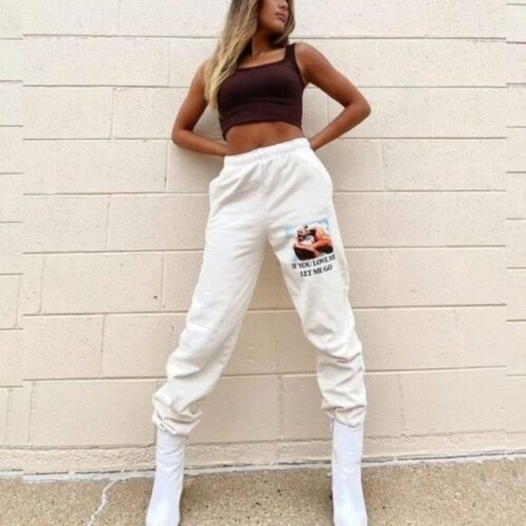 Boys Lie Let Me Go Sweatpants in Let Me Go Large New Womens Joggers - Picture 15 of 15